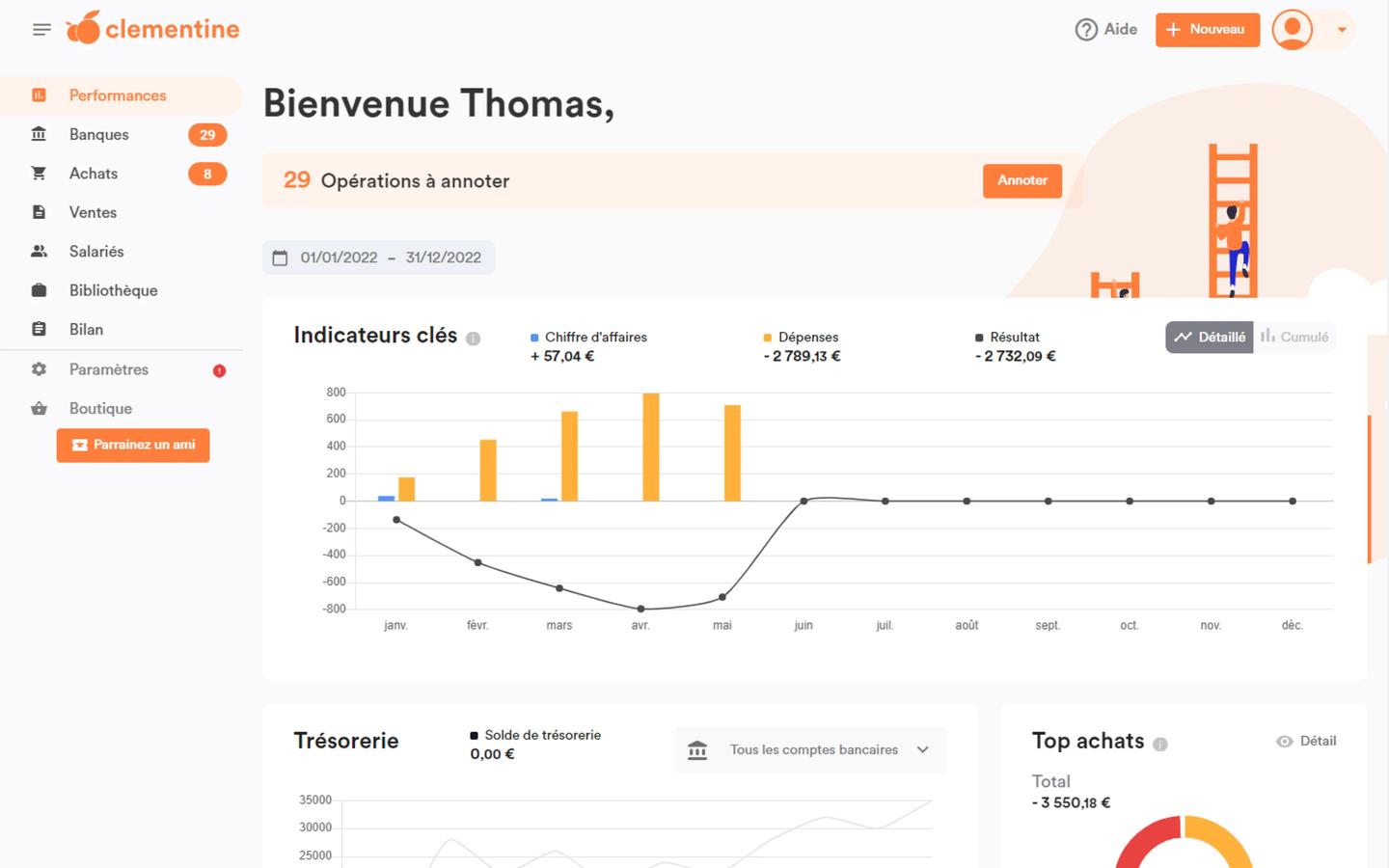 Visuel de l'application web